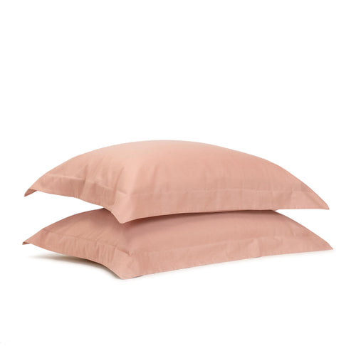 Clay Pink Edged Pillowcase Pair