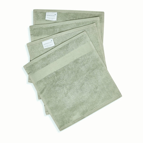 Sage Green Face Towels